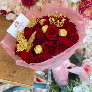 Bouquet Delicate - A Bouquet of 25 red roses